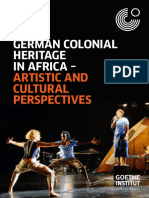 German Colonial Heritage Artistic and Cultural Perspectives