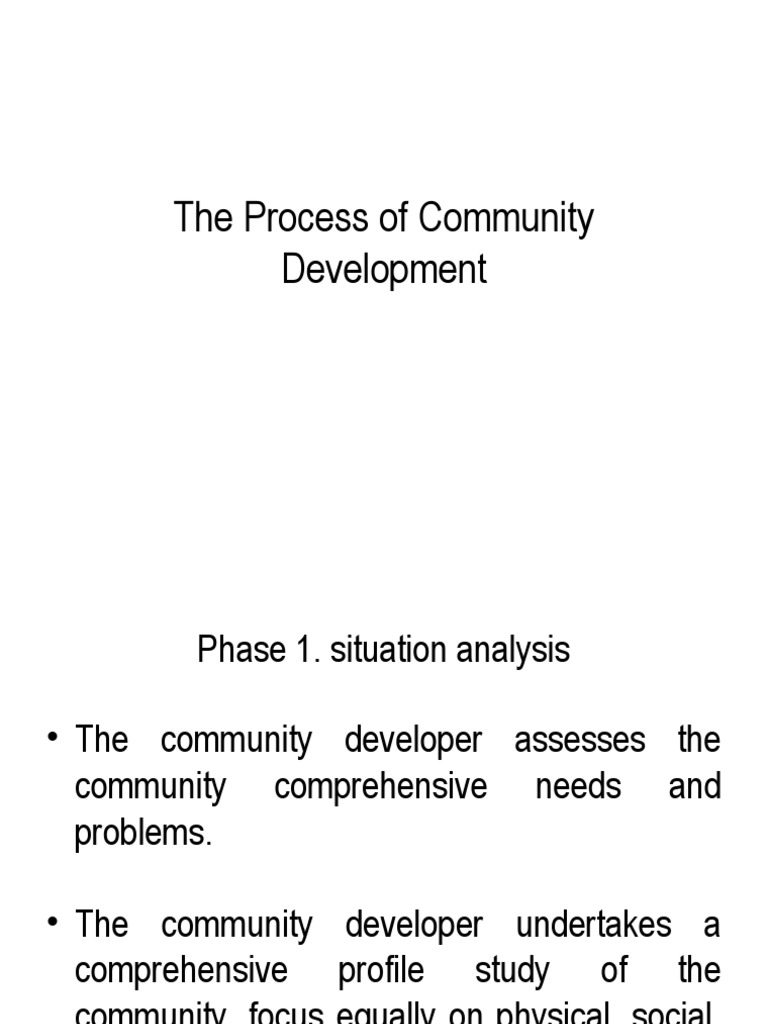 The Process Of Community Development Download Free Pdf Community