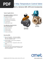 3-Way Temperature Control Valve: Model G, Versions GEF, GPD and Accessories