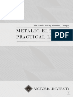 Metalic Elements Practical Report Group 1