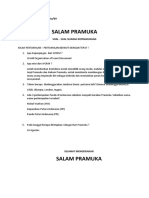 Soal Sejarah Pramuka Uraian