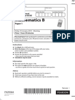 January 2014 QP - Paper 1 Edexcel (B) Maths IGCSE