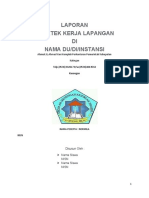 Contoh Laporan PKL BARU 2021