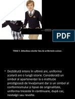 Atitudinea Elevilor Fata de Uniformele Scolare