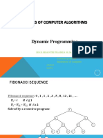 Dynamic Programming: Fundamrntals of Computer Algorithms