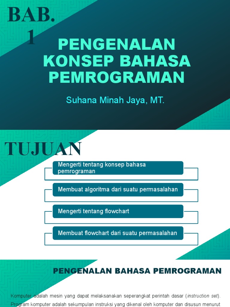 Bab 1 - Presentasi Pemrograman C | PDF