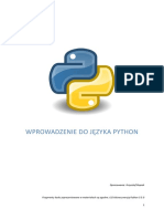 Wprowadzenie Do Języka Python