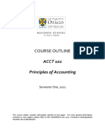 Course Outline: ACCT 102 Principles of Accounting