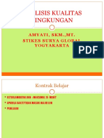 Pertemuan 1 Analisis Kualitas Lingkungan