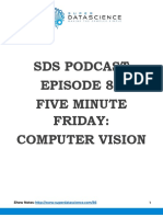 Sds Podcast Episode 86 Five Minute Friday: Computer Vision