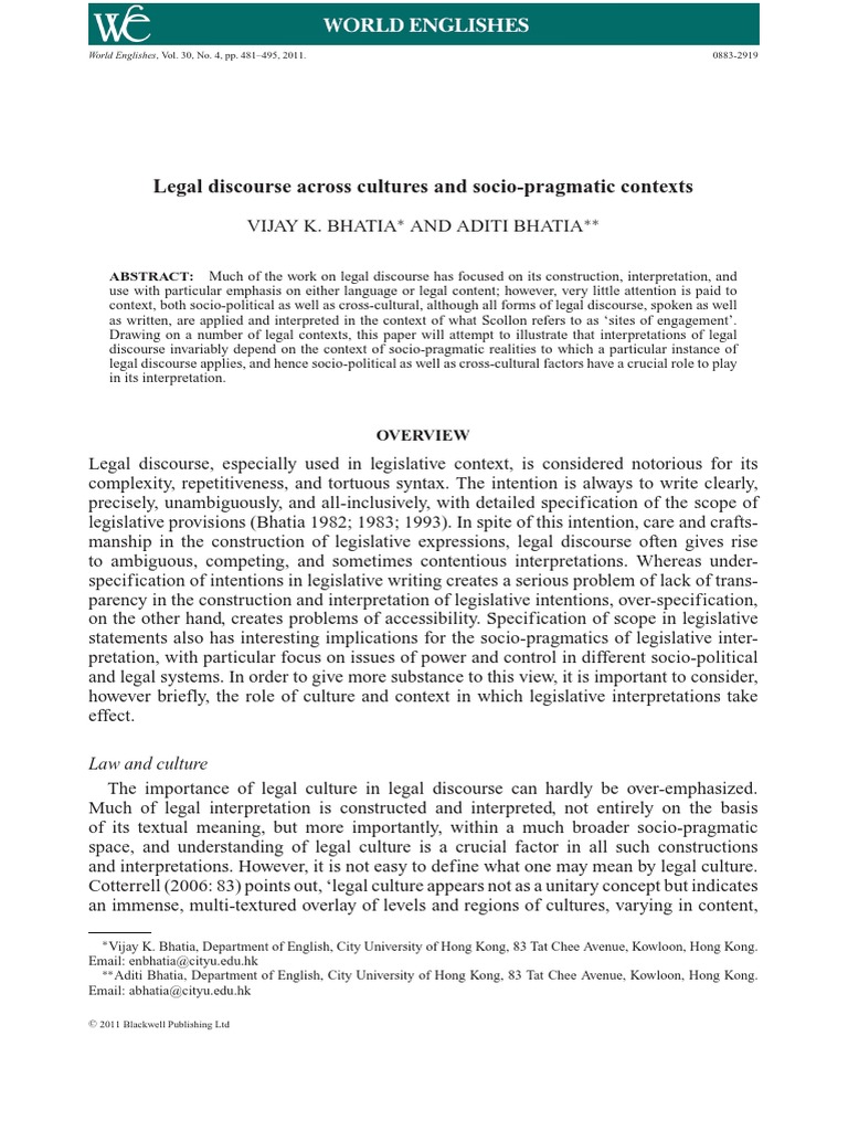Legal Discourse in Cross-Cultural Contexts | PDF | Arbitration | Government