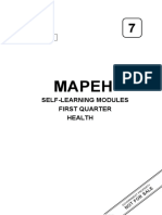 Mapeh: Self-Learning Modules First Quarter Health