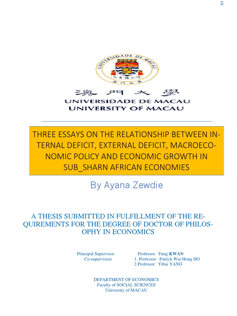 Deficits and Growth in Sub-Saharan Africa | PDF | Government Budget ...