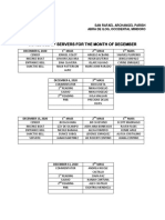 Koa Schedules For December2020