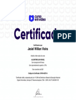 Jesiel Willian Vieira Algoritmo 40 Horas Certificado Curso em Video