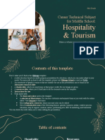Career Technical Subject For Middle School - 6th Grade - Hospitality & Tourism by Slidesgo