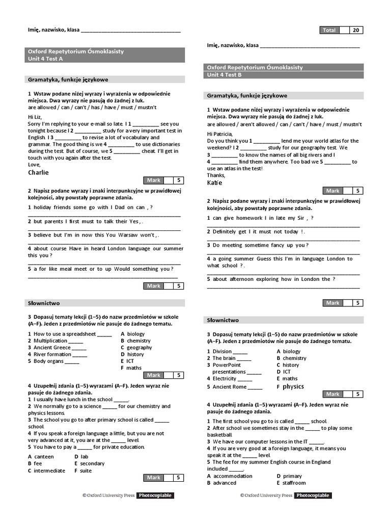 Oxford Repetytorium ósmoklasisty Pdf Chomikuj
