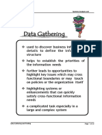 Systems Analysis Data Gathering Techniques: Observation, Interviews, Questionnaires