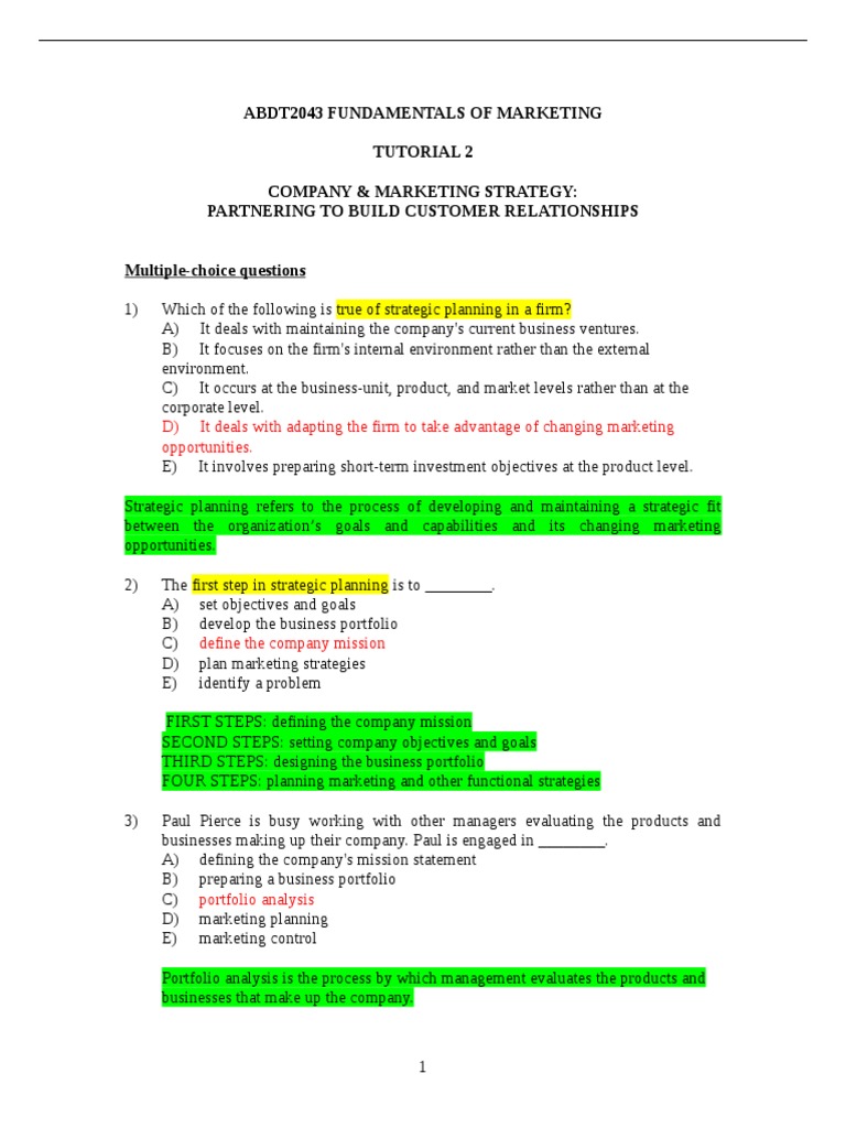 Marketing Strategy Fundamentals Guide | PDF | Marketing | Strategic ...