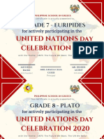 Grade 7 - Euripides: United Nations Day Celebration 2020