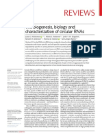 Reviews: The Biogenesis, Biology and Characterization of Circular Rnas