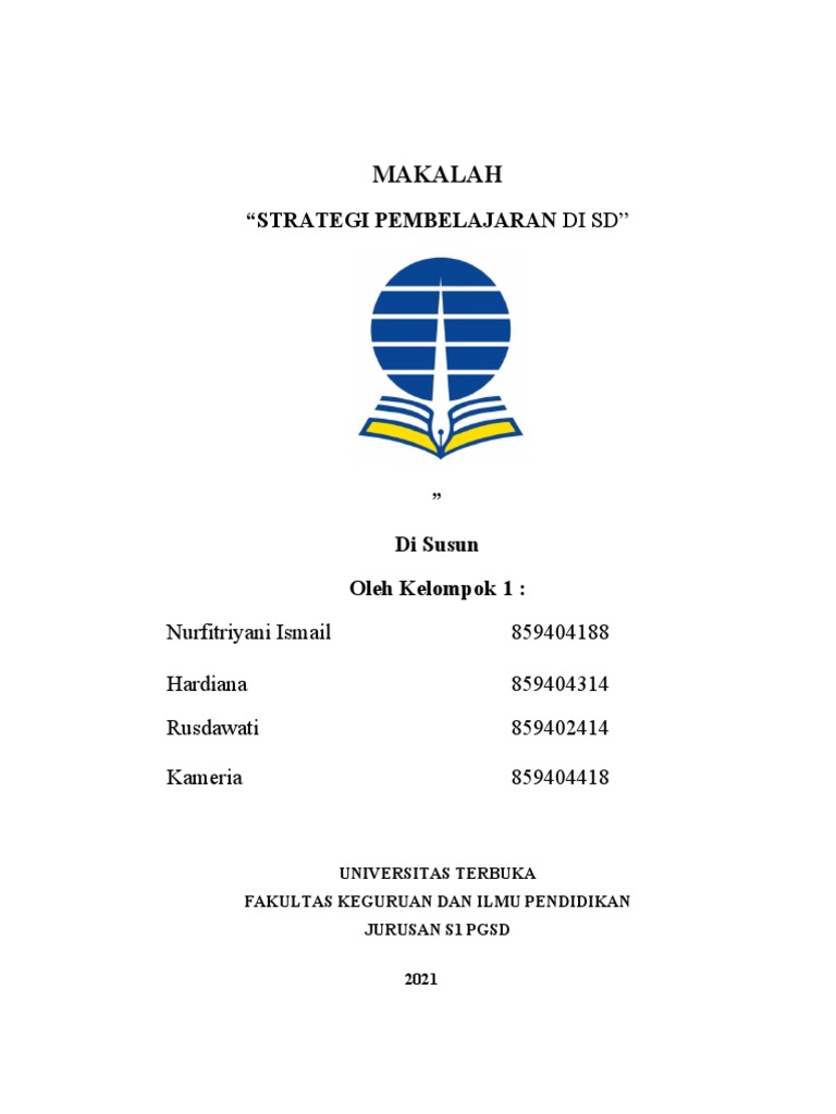Strategi Pembelajaran Efektif di SD | PDF | Karier & Perkembangan