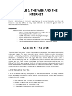 Module 3: The Web and The Internet: A. Web 1.0 (Read Only Static Web)