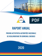 Raport Anual ANRE 2020