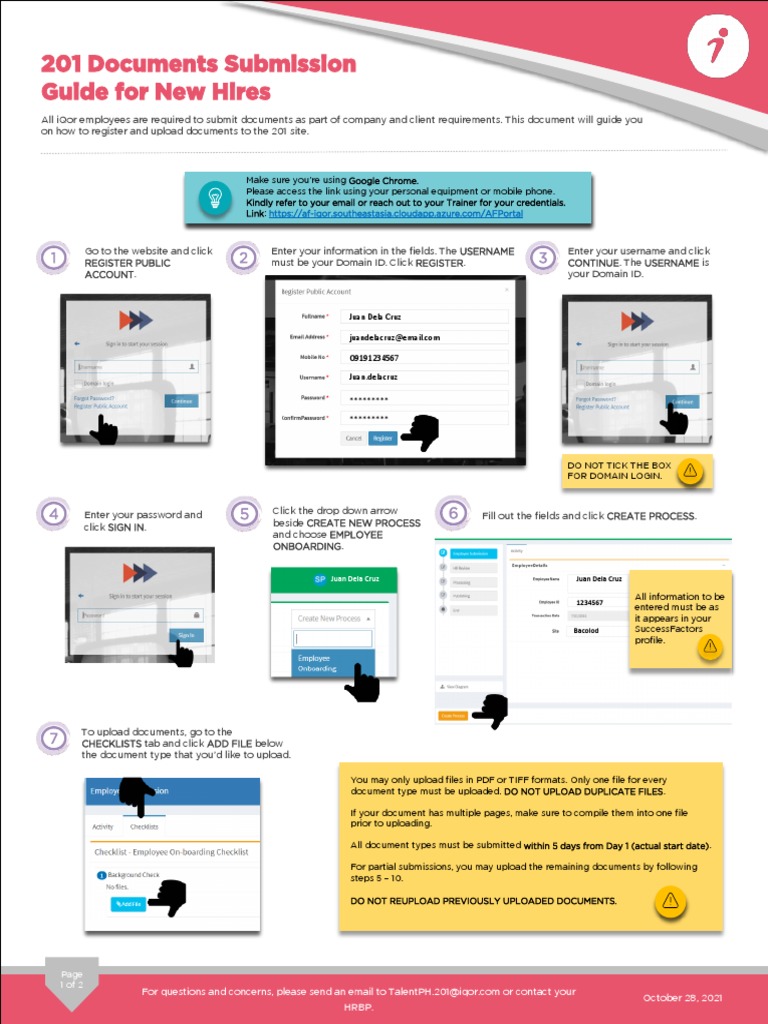 iQor 201 Document Submission Guide | PDF | User (Computing) | Cyberspace