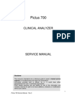 Pictus 700 Clinical Analyzer Service Manual Overview