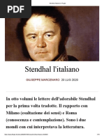 Stendhal l'italiano _ Il Foglio