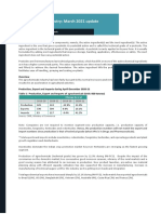 Agrochemicals Industry: March 2021 Update