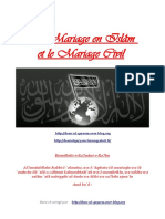 Mariage en Islam Et Mariage Civil