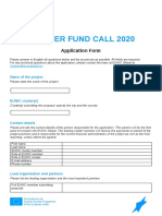 EUNIC Cluster Fund Call 2020 - Application Form