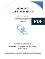 Skoring Tes Rorschach - Proyeksi - Psikologi Ubp