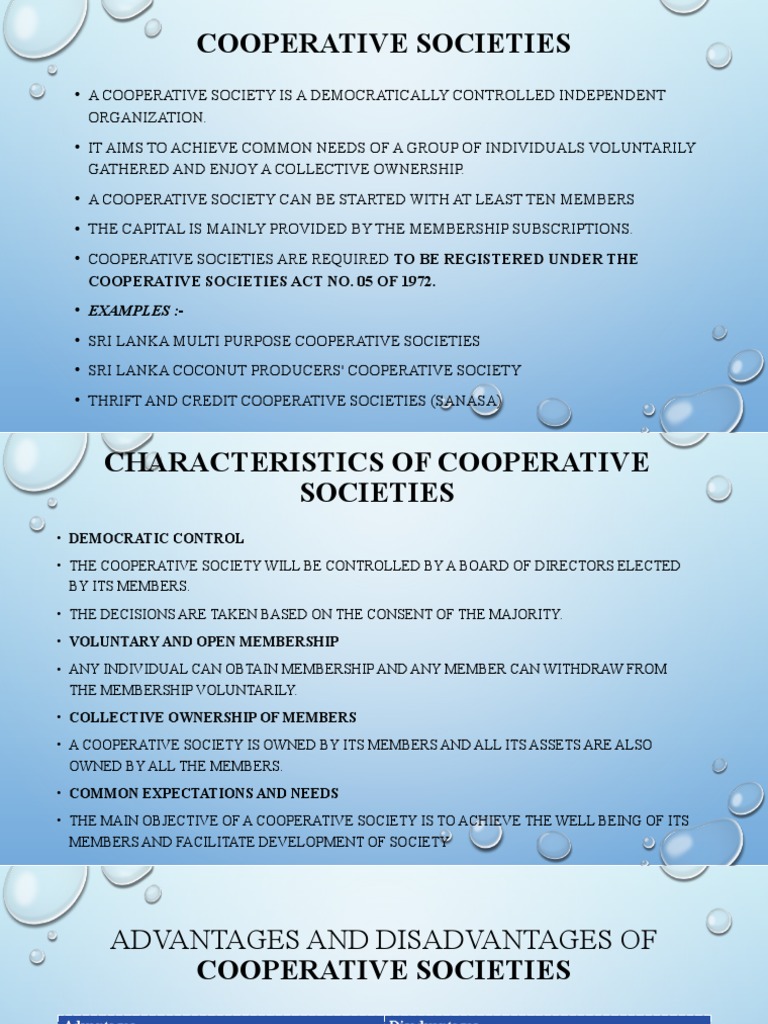 Cooperative Societies Act No. 05 of 1972 | Download Free PDF ...