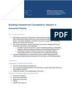 Building Assessment Competence: Session 2