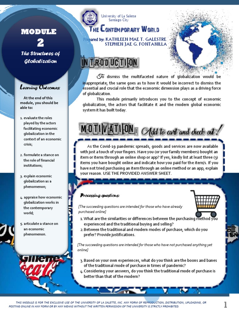 Economic Globalization Module Overview | PDF | Bretton Woods System ...