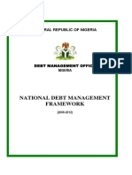 National Debt Management Framework (2008-2012)