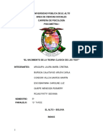 Informe Teoria Clásica de Los Test