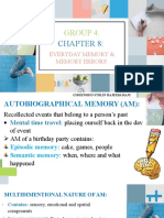 Chapter 8 - Everyday Memory & Memory Errors