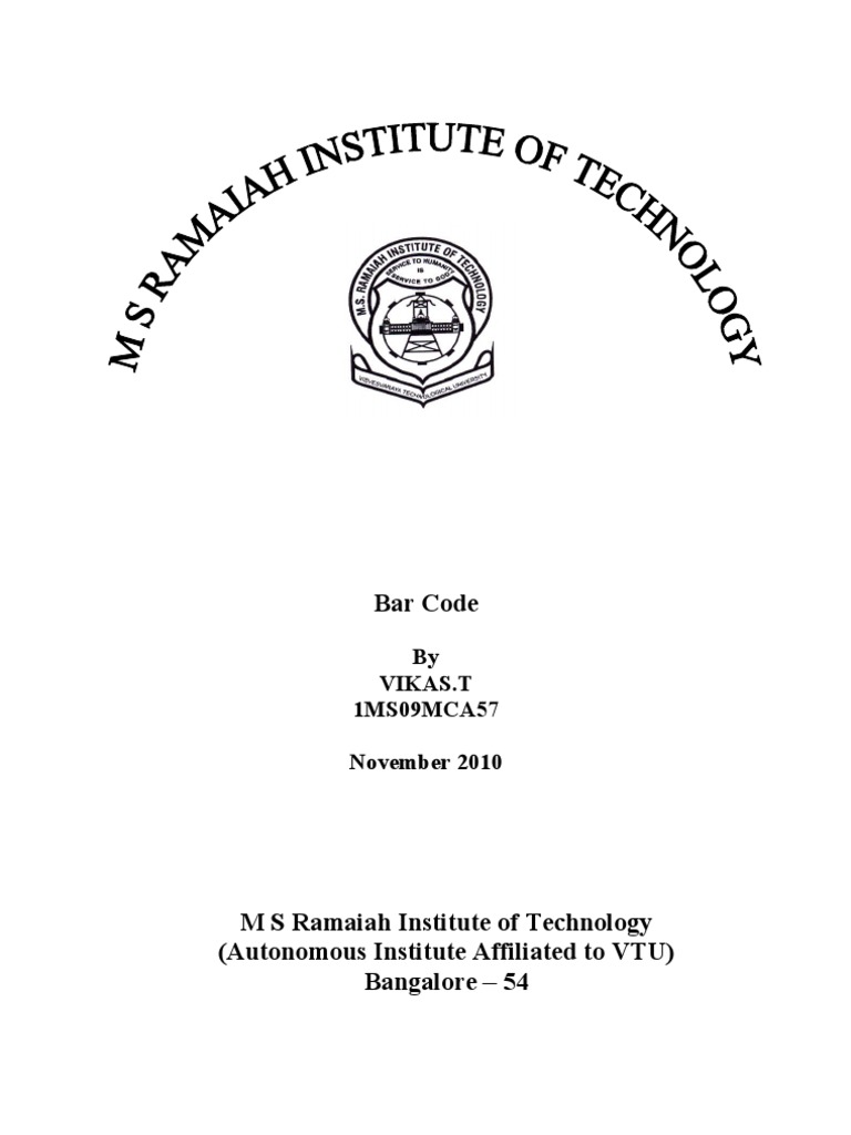 Bar Code Seminar Report 2010 | PDF | Barcode | Universal Product Code