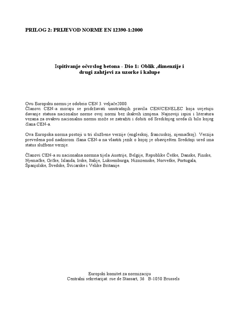 En 12390-1 | PDF