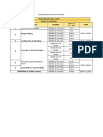 Cronograma de Capacitaciones y Carta de Compromiso Majes El Pedregal