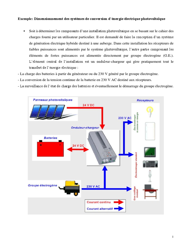 TD - Exo 4 - Dimensionnement PV - 2 | PDF | Pile rechargeable | Énergie ...