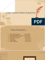 KDK Aspek Hukum Dalam Keperawatan Kel 3