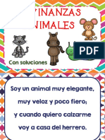 Colección de Adivinanzas de Animales Con Soluciones Listas para Imprimir