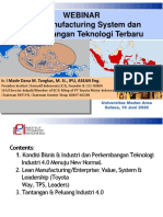 Webinar Lean Manufacturing System Dan Perkembangan Teknologi Terbaru