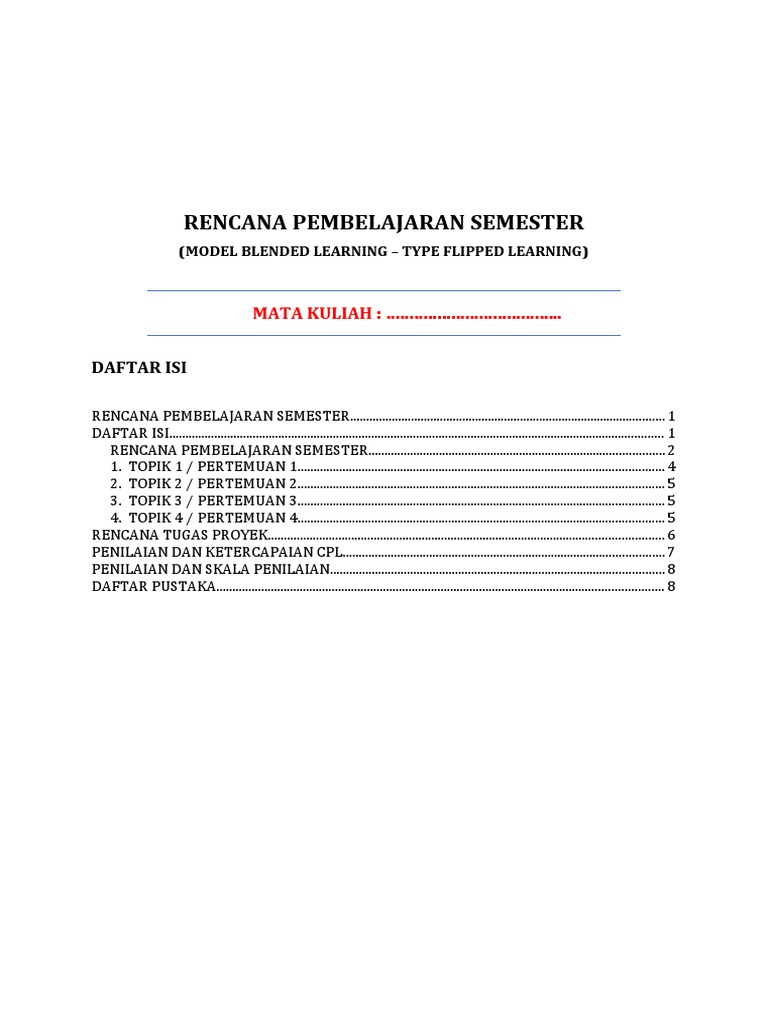 Format RPS Flipped Learning | PDF
