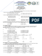 First Quarter General Mathematics: Division of Negros Occidental